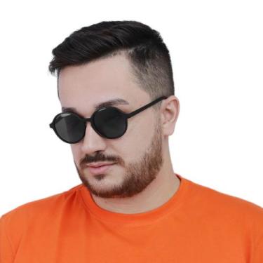 Imagem de Óculos de Sol Masculino Redondo Lentes Polarizadas Envio Imediato Para