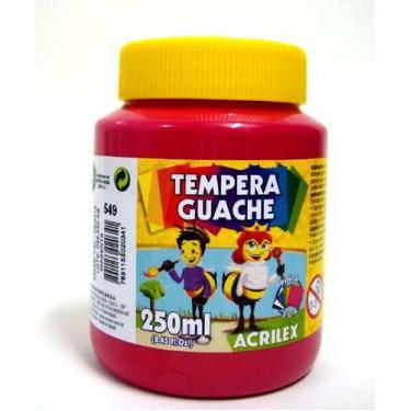 Imagem de Tinta Guache 250ml Vermelha 549 Acrilex