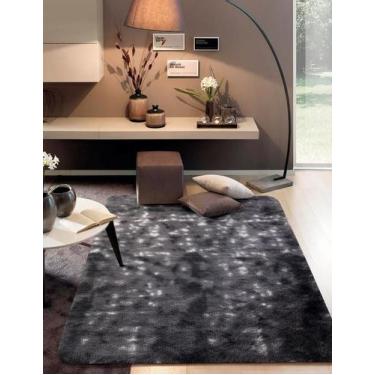 Imagem de Tapete Quarto Peludo 2x1,5 Sala Felpudo 200x150 Antiderrapante - Essên