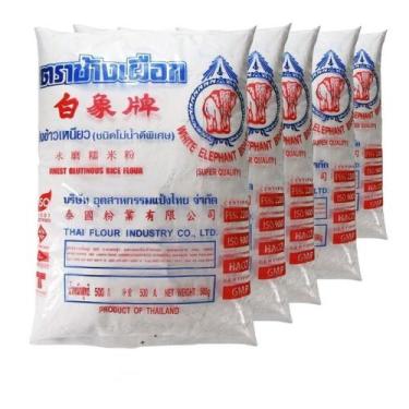 Imagem de Farinha De Arroz Glutinoso motigome Motiko 500g -(Kit com 5) - Fthai F