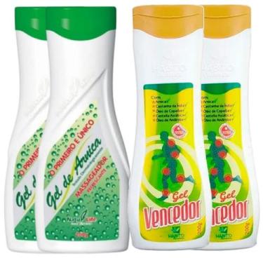 Imagem de 2 Gel de Arnica + 2 Gel Vencedor Massageador Combate às Dores Muscular