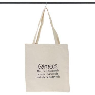 Imagem de Bolsa Ecobag  100% algodão Estampa GEMÊOS - CARIOCA MAIS