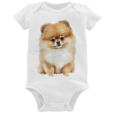 Imagem de Body Bebê Cachorro Spitz Alemão Lulu da pomerânia - Foca na Moda, Bran