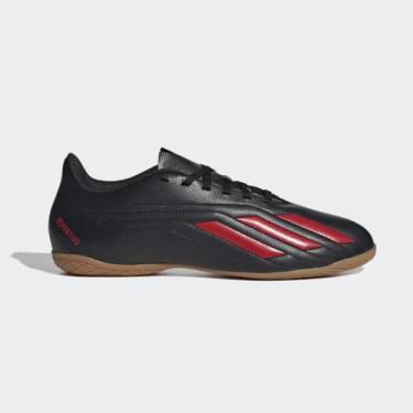 Imagem de Chuteira Indoor Masculina Adidas Deportivo Ii Preta, Preto, Vermelho, 