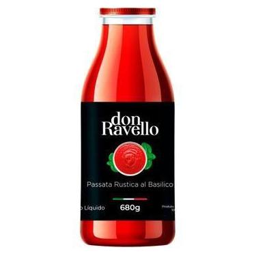 Imagem de Passata rustica al basilico don ravello com manjericão 680g