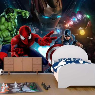 Imagem de Papel de Parede Adesivo Vingadores Marvel 1X1 - Final Decor