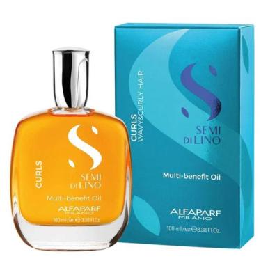 Imagem de Óleo Multi-Benefit Alfaparf Semi Di Lino Curls Low 100ml hidrata defin