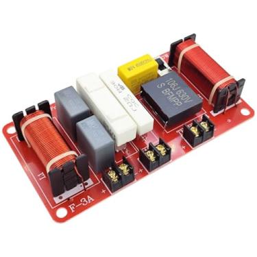 Imagem de DriSentri Crossover bidirecional para alto-falante, unidade de alto-falante bidirecional universal de 400 W, alto-falantes residenciais Hi-Fi, divisores de frequência de áudio, filtros crossover