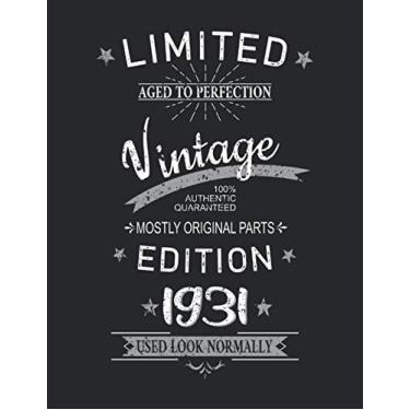 Imagem de 90. Geburtstag Limited 90 Jahre Edition 1931 Graphic Deko Vintage: RÄTSELBUCH - Lustiges Retro Geburtstags Geschenk, Geschenkidee - A4 (8,5x11) - 101 ... Sketch, Planer, Geburtstag, Jahrgang, Spruch