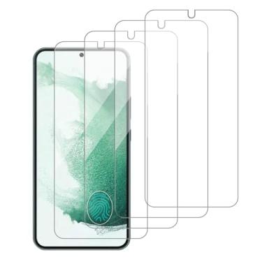 Imagem de iCsapr Pacote com 4 películas de vidro compatíveis com Samsung Galaxy S22 Plus/S22+/SM-S906U [dureza 9H] - vidro temperado de tela HD, resistente a arranhões, [compatível com capas]