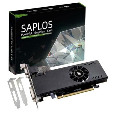 Imagem de SAPLOS Placas gráficas Radeon RX 550, 4 GB, GDDR5, 128 bits, VGA/DVI-D/HDMI, placas de vídeo para jogos de PC, GPU de computador de mesa, para Mini ITX, perfil baixo