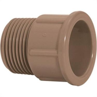Imagem de Adaptador Marrom Amanco Curto Liso Rosca 25X3/4 11508 - Kit C/50