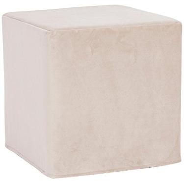 Imagem de Howard Elliott Ottoman No Tip Block 38 x 47 x 47 cm, Bella Sand