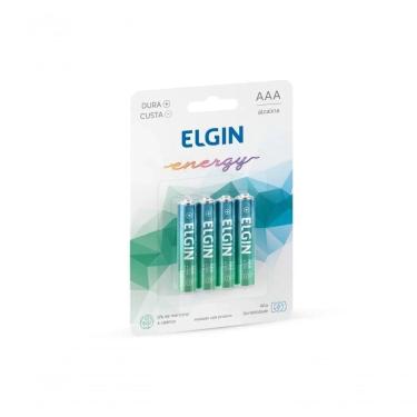 Imagem de Kit Pilha Alcalina Aaa 4 Unidades Elgin