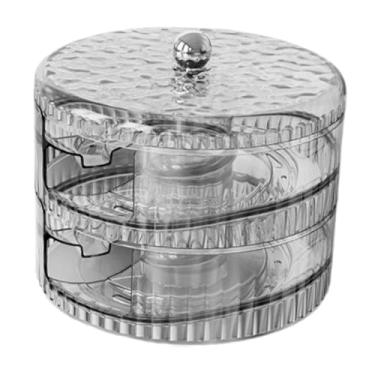 Imagem de WeiLaiKeQi Dispensador de ovos empilhável, organizador de ovos, recipiente de armazenamento de ovos para porta de geladeira, Camada Dupla Cinza