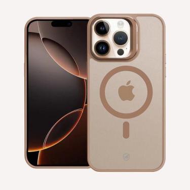 Imagem de Capa case capinha para iPhone 16 Pro - MagSafe Titanium Desert - Gshie