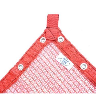 Imagem de Tela Sombrite 35% Vermelho 2x2 Bainha e Ilhós - Solpack