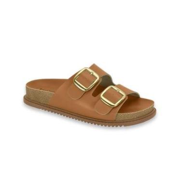 Imagem de Papete Sandalia Feminina Beira Rio Conforto Slide Fivelas Macia Ref: 8523.108-Feminino