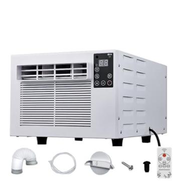 Imagem de Mini ar condicionado portátil de 1870 BTU, refrigerador de ar com controle remoto, desumidificador integrado, consumo de energia de 0,4 HP, adequado para quarto, cozinha, casa de aluguel