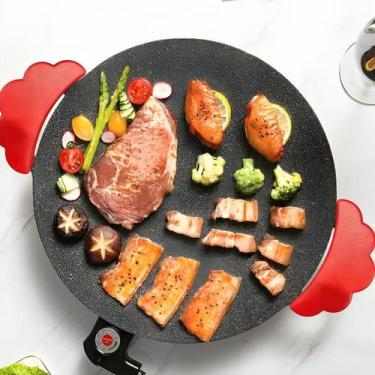 Imagem de Grill 5 Temperaturas Chapa Frigideira Elétrica Panela Chapa Elétrica G