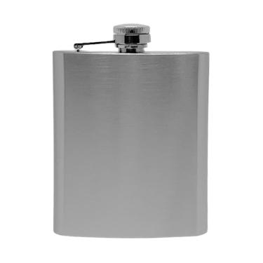 Imagem de Cantil de Bolso Porta Bebida em Inox 200ml
