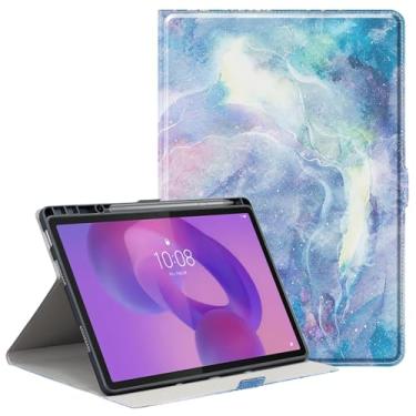 Imagem de Derwere Capa para Lenovo Idea Tab Pro com suporte para caneta, capa magnética de silicone à prova de choque para Lenovo Tab Pro 12,7 polegadas 2025 TB373FU, SCY