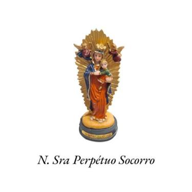 Imagem de Imagem Nossa Senhora Perpétuo Socorro 12cm em Resina - Loja Presentes 