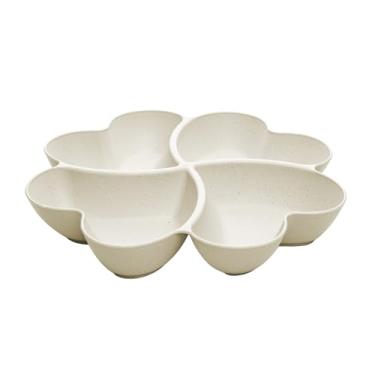 Imagem de LYOR - Petisqueira de Bambu e Pp Lines Bege 27cm x 27cm x 4,5cm