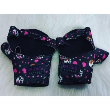 Imagem de Luvas treino academia - MISS  FITNESS, Preto com rosa, M