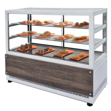 Imagem de DBQ1.0 - Balcão Retilineo Quente 1,0m para salgados Branco - 220V - Om