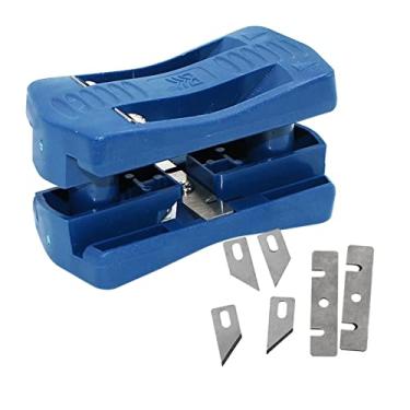 Imagem de TRIMER DE FOLEIRO DE BANDO BANDO FORMAÇÃO-Aparelhamento Manual Cutter Banda Borda Madeira Artesanal Em Azul Impressionante