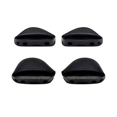 Imagem de Pacote com 2 Nosepads Galvanic de substituição para Oakley Drop Point OO9367 Óculos de sol - Várias opções, Preto, 0