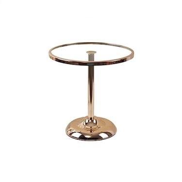 Imagem de Suporte para Bolo Mesa de sobremesa de vidro placa configuração bolo expositor rack perna alta francês dim sum pão bolo rack base metal Suporte para Sobremesa(Médio)