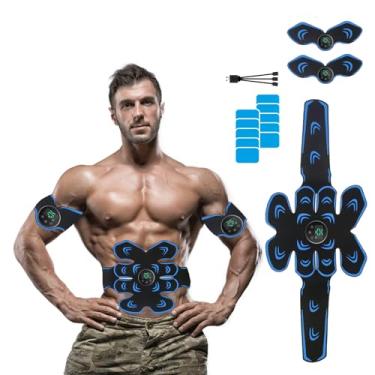 Imagem de Estimulador ABS, treinador de cinto de tonificação abdominal, equipamento de treino abdominal, cinto de exercício esportivo abdominal para homens e mulheres