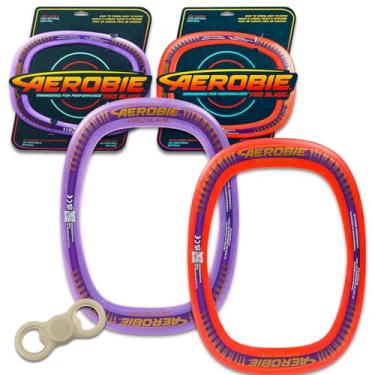 Imagem de Game Party Conjunto Aerobie Frisbee para brincar ao ar livre – Pacote de 2 peças com disco voador Aerobie de 35,5 cm e spinner Fidget para crianças, adolescentes e adultos | Lâmina Aerobie Pro para
