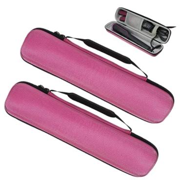 Imagem de Estojo para gravador, bolsa de armazenamento de flauta, caixa de flauta de transporte com zíper eva, bolsa compacta portátil para instrumentos musicais para flautas (vermelho)