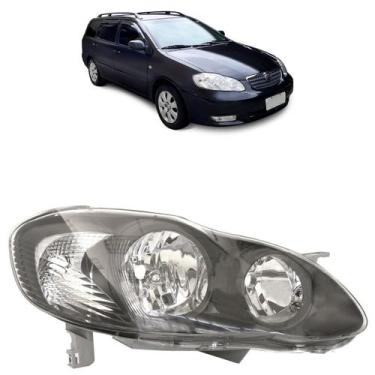 Imagem de Farol Dianteiro Corolla Fielder 2005 2006 2007 2008 Foco Duplo Lisa Ac