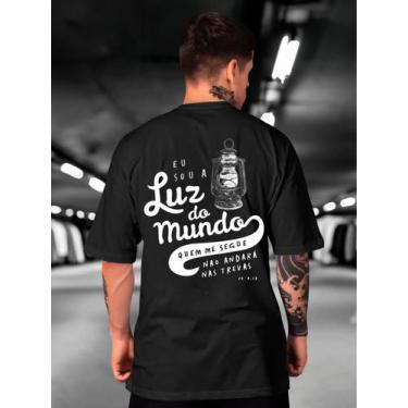Imagem de Camiseta Oversized Luz do mundo Masculina e Feminina Lançamento Method