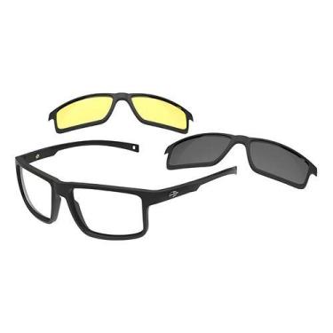 Imagem de Armação Óculos Mormaii Swap 5 M6127a1457 Clip Preto Fosco