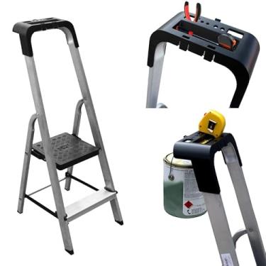 Imagem de Escada Doméstica 2 Degraus em Alumí­nio Botafogo PRO ESC0022