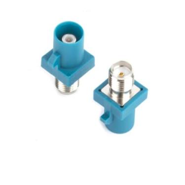 Imagem de 1 peça SMA macho fêmea para Fakra Z Plug Jack RF conversor adaptador coaxial (SMAK-FakraZJ)