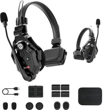 Imagem de Sistema de Fones de Ouvido Hollyland Solidcom C1 2S 2 Unidad, Preto