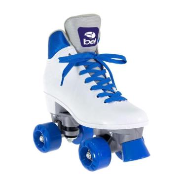 Imagem de Patins Bel Quad - Retro Basic Branco/Azul Tam 36
