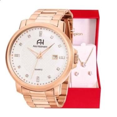 Imagem de Relógio Champion Ana Hickmann Feminino Rosé AH29061Z + Kit-Feminino