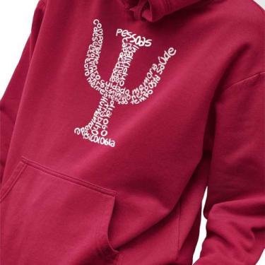 Imagem de Blusa Moletom Masculino Estampado Simbolo Psicologia em Algodão Fio 30