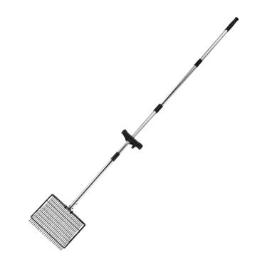 Imagem de WeiLaiKeQi Pá para cocô de galinha com design removível, pá para esterco, acessórios para fazenda, ferramenta de limpeza de fazenda resistente com cabo longo,