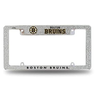 Imagem de Rico Industries NHL Boston Bruins Chrome All Over Automotive Bling Moldura de placa de licença 30,48 cm x 15,24 cm Cromado em toda a parte automotiva Bling Design para carro/caminhão/sUV