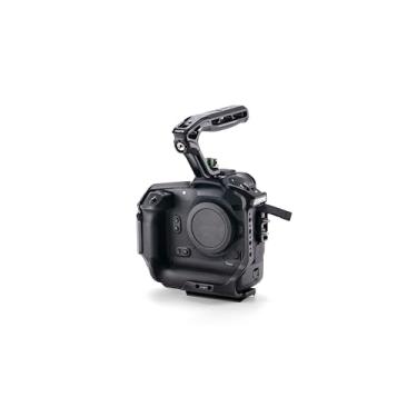 Imagem de Tilta Kit de base de gaiola de câmera compatível com Canon R1 em preto | Placa ARCA para tripés e gimbals DJI | Alça superior, 1/10.2 cm-20, 3/20.3 cm-16, pontos de montagem de sapata fria para