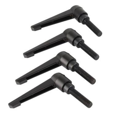 Imagem de Phefop Botões de Metal, Alça Ajustável para Equipamentos de Máquinas de Embalagem, M10 M10 Fios de Aço Inoxidável, Resistência à Corrosão, 4 -Conjunt de 4 (Comprimento do parafuso 40 mm)