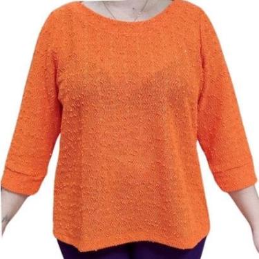 Imagem de Blusa Feminina Domênica Detalhes Paetês 3/4-Feminino